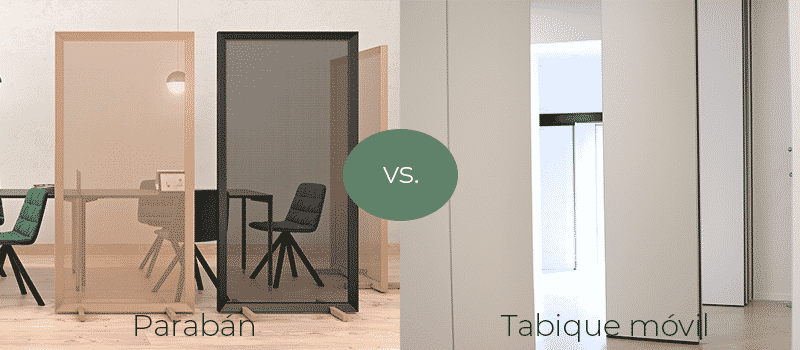 Parabán vs Tabique Móvil - Qué es un tabique móvil - Vimetra.com