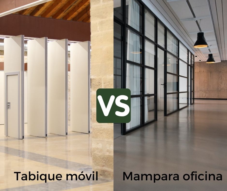 Tabiques móviles vs Mamparas de oficina - Vimetra.com